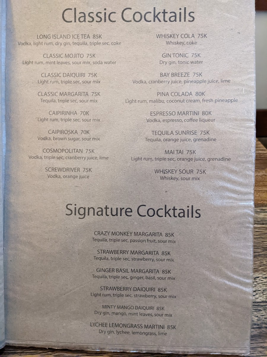 Menu Sami Warung & Bar Ii - Panestanan Ubud-7